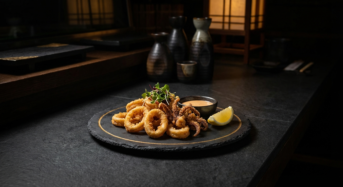 Golden Calamari - Starters at Main Menu