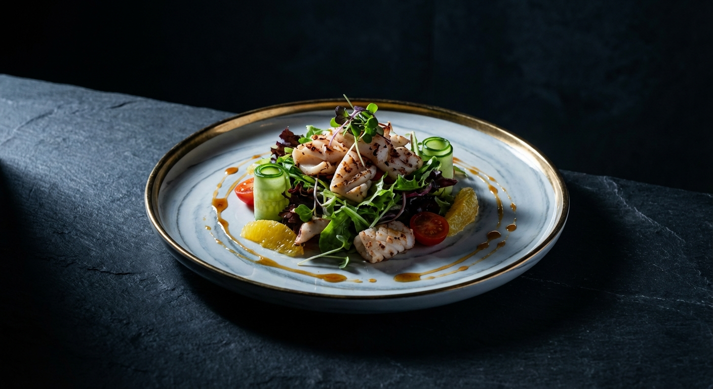 Marinated Squid Salad - Soups & Salads at Main Menu